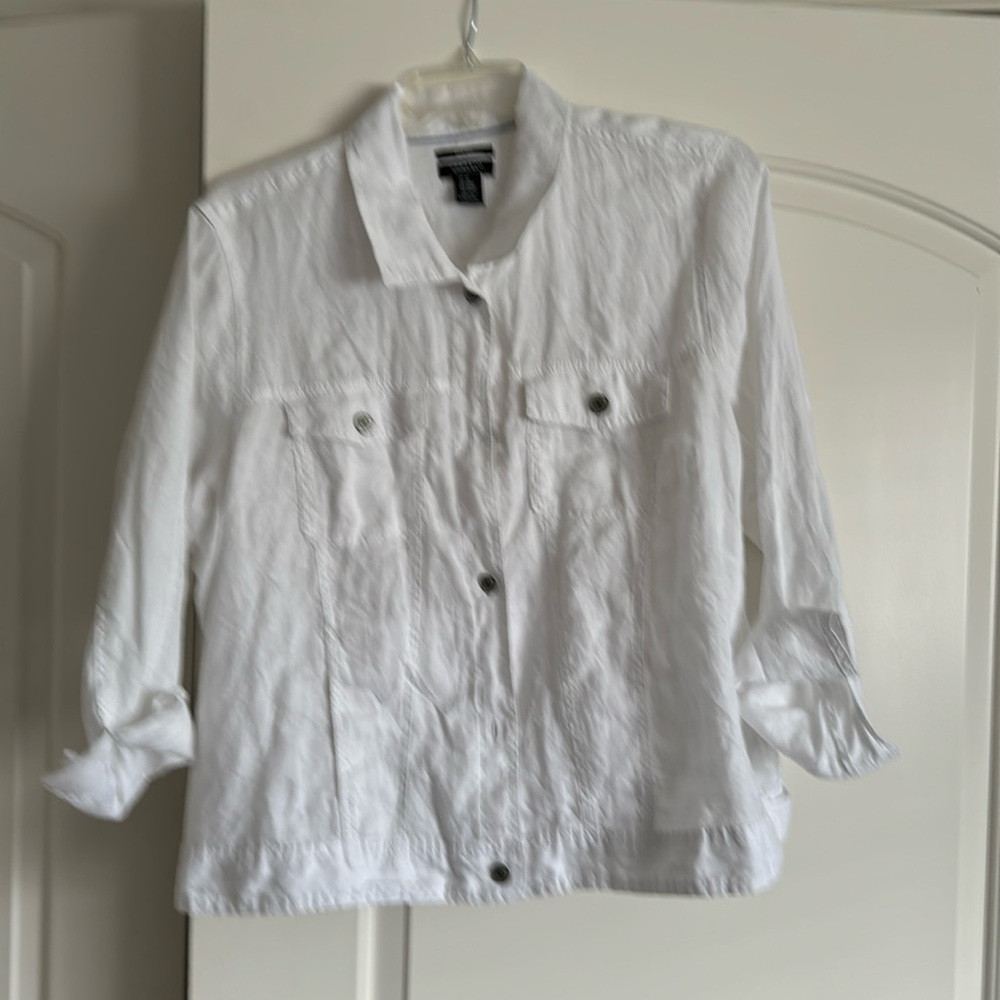 White linemen jacket